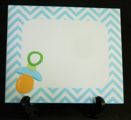 Baby Boy Romper Suit Card by Michelle Chivers