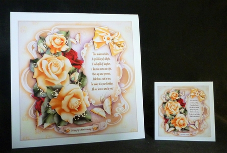 Yellow Roses Card Mini Kit by Michelle Chivers