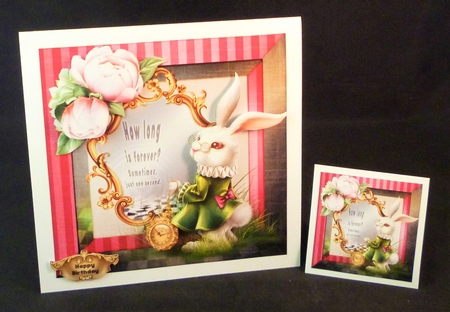 Wonderland How long is forever topper rabbit 915 by Michelle Chivers