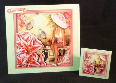 Beautiful Lilly Card Front Kit by Michelle Chivers