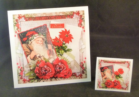 Vintage Christmas Santa topper kit 922 by Michelle Chivers