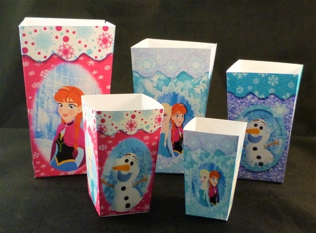 Snowflake Princess Party Popcorn/Treat Carton by Michelle Chivers
