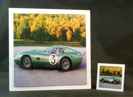Sport - Vintage Racing Car 3 - 3D Decoupage + Insert & Tag by Michelle Chivers