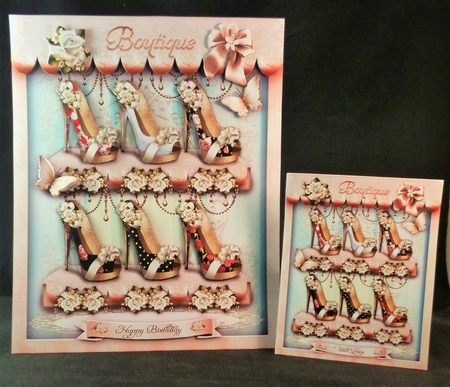 Ladies Shoes Boutique Card Mini Kit by Michelle Chivers