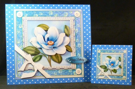 Beautiful Blue Flower 8x8 Mini Kit by Michelle Chivers