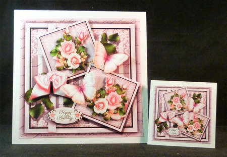 Soft Roses With Butterflies by Michelle Chivers