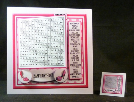 WORDSEARCH SHOES by Michelle Chivers