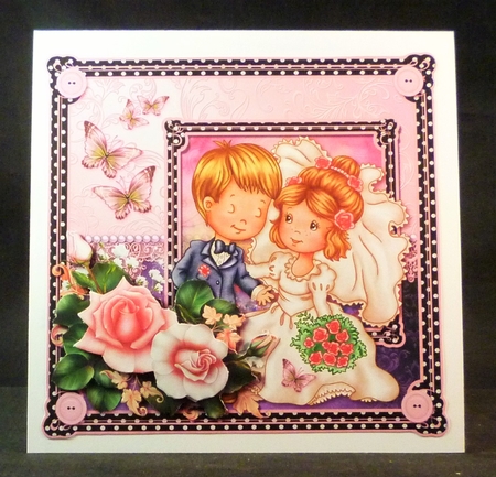 Wedding Couple 8X8 Topper by Michelle Chivers