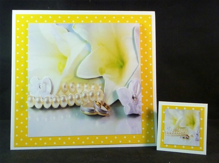 Tying The Knot 23 - Weddings & Handfastings - 3D Decoupage + Matching Insert & Tag  by Michelle Chivers