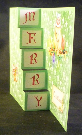 915 Christmas Mouse Stair Card by Michelle Chivers