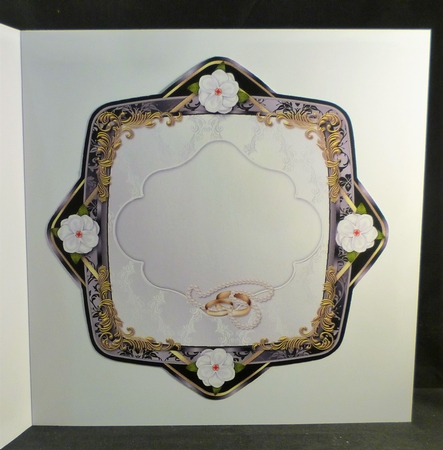Black Topper Wedding Matching Insert by Michelle Chivers