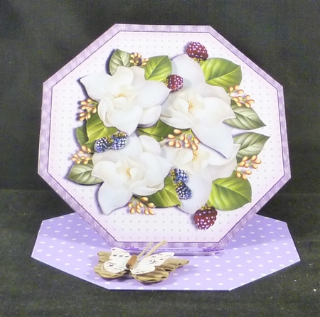 Octagon Topper camelias by Michelle Chivers