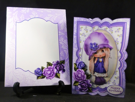 Lilac Girl Scalloped Card Kit by Michelle Chivers