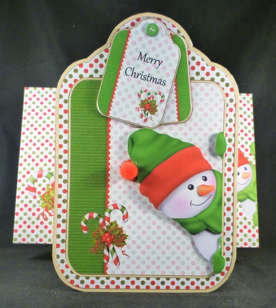 Peeping Snowmen Tag Shaped Card Kit by Michelle Chivers
