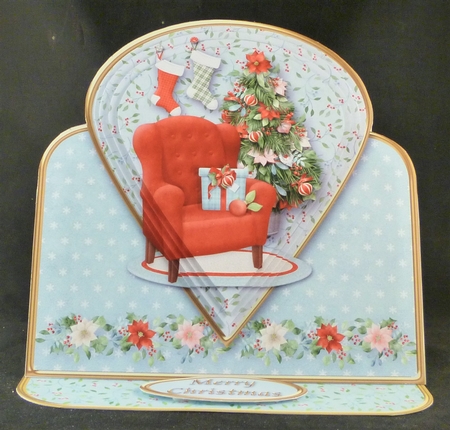Ready for Christmas - Teardrop Pyramid Easel Card Mini Kit by Michelle Chivers