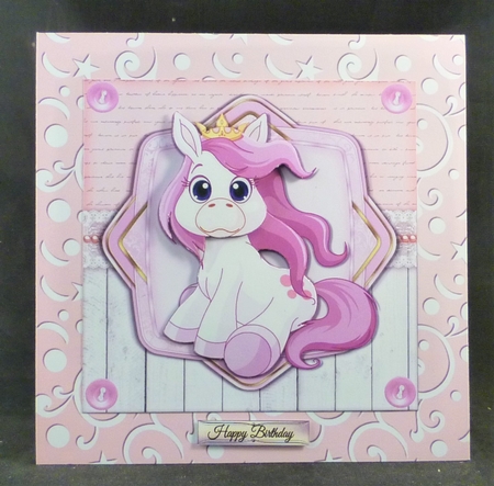 Adorable Lilac Pony 7x7 by Michelle Chivers