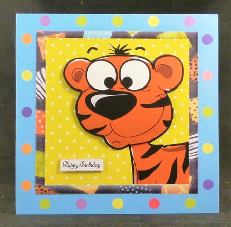 Lovely tiger 7x7 by Michelle Chivers