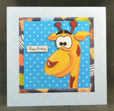Cute Giraffe 7x7 by Michelle Chivers