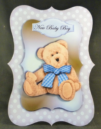 Scallop Topper new babyBoy Teddie by Michelle Chivers