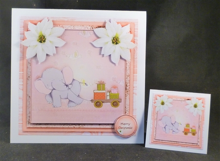 Super Cute Christmas Topper Elefant 1006 by Michelle Chivers