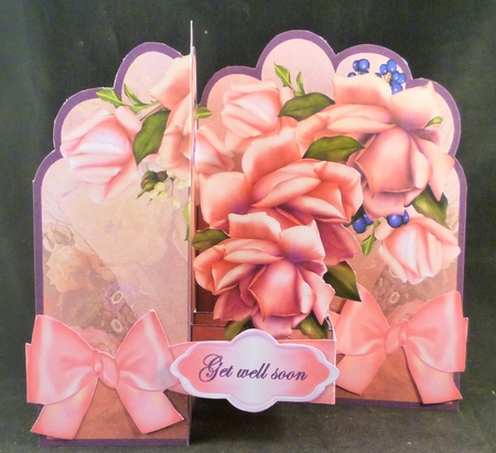 Z-Fold Pink Roses by Michelle Chivers