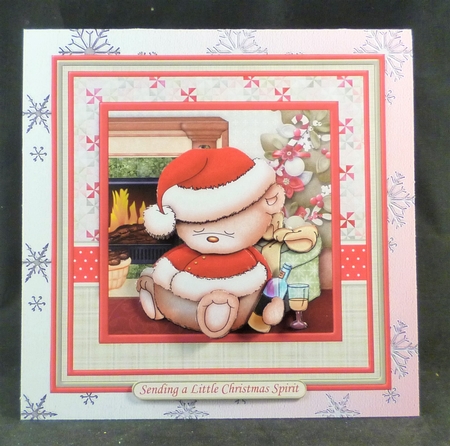 BOOZY CHRISTMAS 8x8 Decoupage & Insert Mini Kit by Michelle Chivers