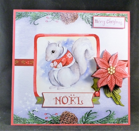 Christmas squirrel by Michelle Chivers