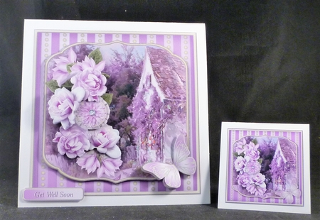 Country Cottage Decoupage Card Mini Kit by Michelle Chivers