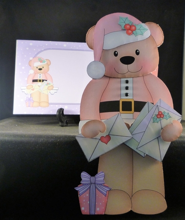 3D On the Shelf Card Kit - Christmas Livvy Bear has lots of cards to deliver by Michelle Chivers