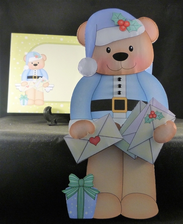3D On the Shelf Card Kit - Christmas Austin Bear has lots of cards to deliver by Michelle Chivers