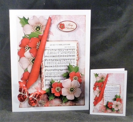 Vintage Christmas Card Kit Musicnotes 1032 by Michelle Chivers