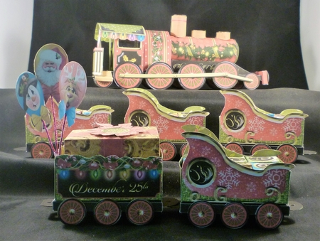 The Santa Clause Express 3d Advent Train Kit by Michelle Chivers