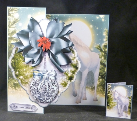 The Unicorn Cut and Fold Card Front Kit by Michelle Chivers