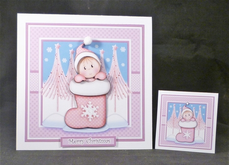 Baby Girl Stocking Mini Kit by Michelle Chivers