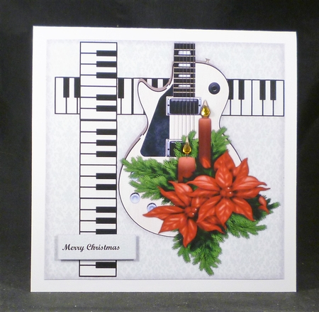 A Musical Christmas card topper  by Michelle Chivers