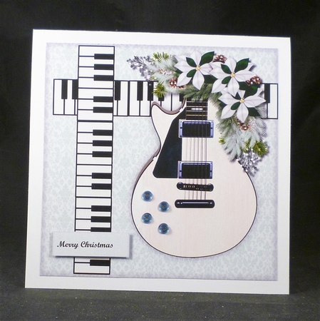 A Musical Christmas card topper  by Michelle Chivers