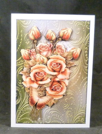 Bouquet   Golden Roses Card Topper by Michelle Chivers
