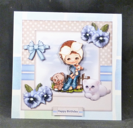 Birthday cute Girl  by Michelle Chivers