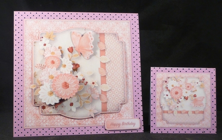 Pretty Pinks - Decoupage Card Mini Kit by Michelle Chivers