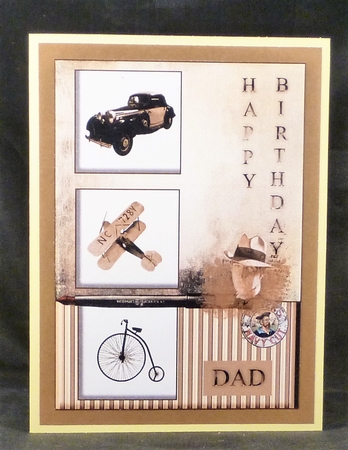 Vintage Fathers Day or Birthday. 2 Cards. by Michelle Chivers