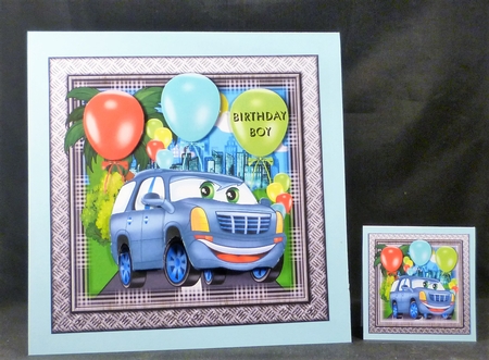 Blue Transit Van by Michelle Chivers
