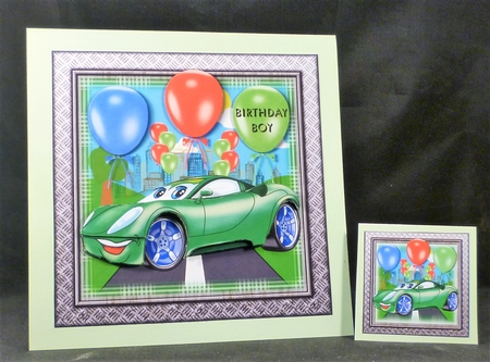 Green Racing Car by Michelle Chivers