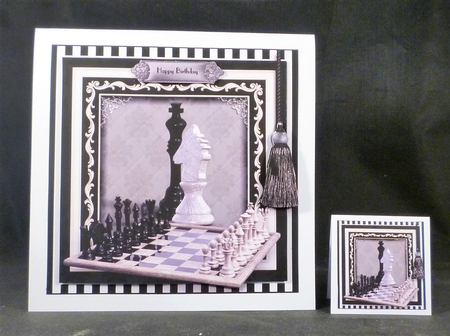The Chess Game Card Front Kit by Michelle Chivers