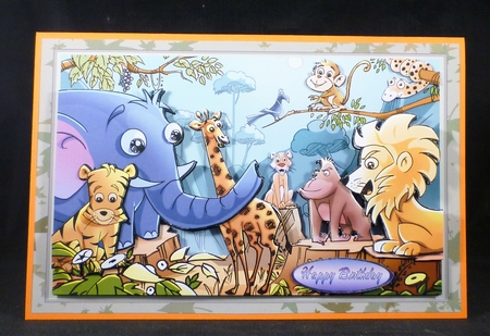 Birthday Jungle Animals by Michelle Chivers