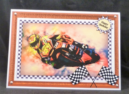MOTORBIKE SUPERBIKE BIRTHDAY/GET WELL/GOOD LUCK by Michelle Chivers