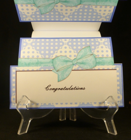 New Baby Boy - Large Shaped Card Insert by Michelle Chivers