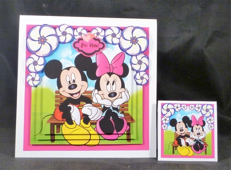 Mickey & Minnie Valentines Mini Kit by Michelle Chivers