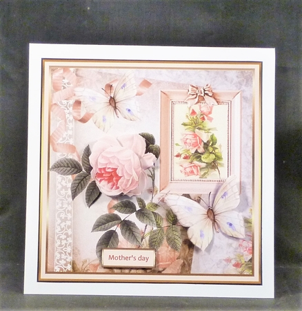 vintage pink rose by Michelle Chivers