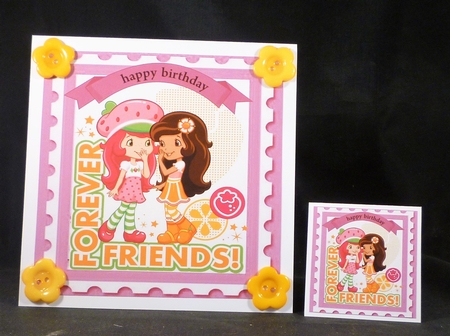 Forever friends! with two little girls 8x8 by Michelle Chivers