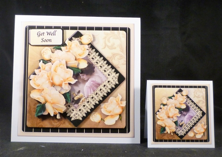 Yellow Roses - Diamond Panel Card Mini Kit by Michelle Chivers